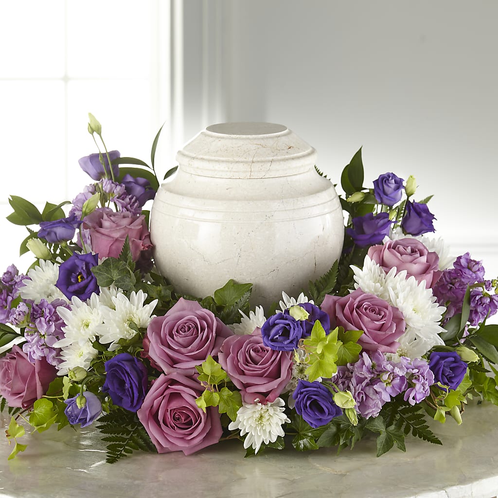 Blooming Sympathy Cremation Adornment – Cerezo Flowers, Miami FL